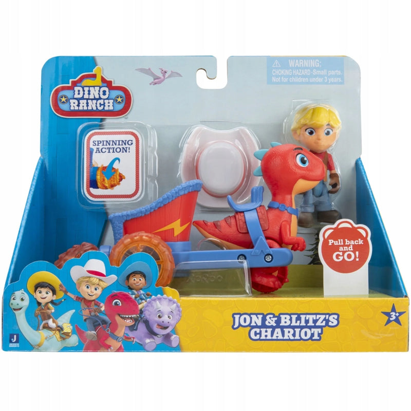 Zabawka DINO RANCH ZESTAW FIGUREK JAZWARES JON I BLITZ'S C - kolekcjonerska premium zabawki Aseo dla dzieci