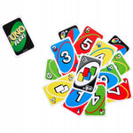 GRA KARCIANA UNO FLEX! MATTEL GAMES GRA  - widok 4 opakowania szczegoly zabawka kolekcja