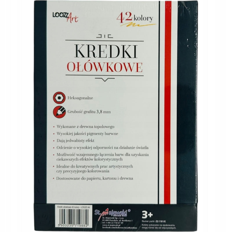 KREDKI OŁÓWKOWE ARTYSTYCZNE PROFESJONALN - widok 2 opakowania szczegoly zabawka kolekcja