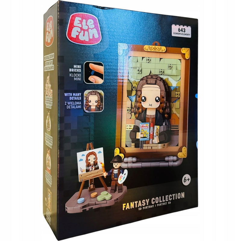 Zabawka KLOCKI ELEFUN FANTASY COLLECTION 3D PORTRAIT PORTR - kolekcjonerska premium zabawki Aseo dla dzieci