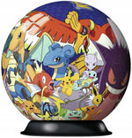 KULA POKEMON ZE WZOREM PUZZLE 3D RAVENSB - widok 2 opakowania szczegoly zabawka kolekcja