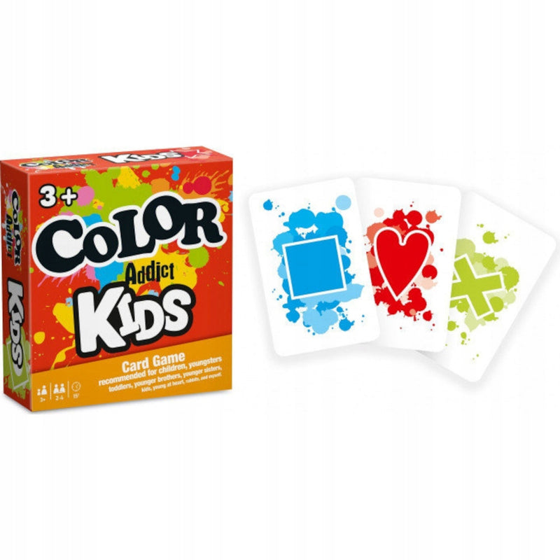COLOR ADDICT KIDS GRA KARCIANA RODZINNA  - widok 2 opakowania szczegoly zabawka kolekcja