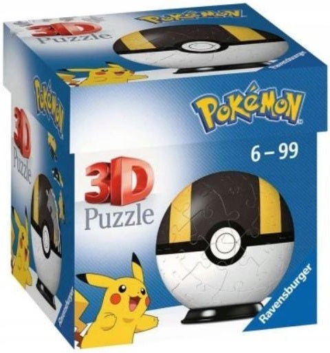 Zabawka POKEMON PUZZLE 3D KULA ULTRA BALL RAVENSBURGER - kolekcjonerska premium zabawki Aseo dla dzieci