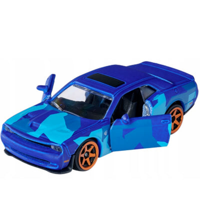 MAJORETTE MODEL AUTO DODGE CHALLENGER SR - widok 2 opakowania szczegoly zabawka kolekcja