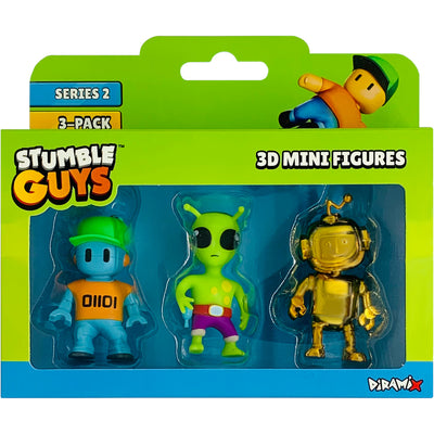 Zabawka STUMBLE GUYS ZESTAW FIGUREK 3-PAK ROBOT GUY GREEN  - kolekcjonerska Diramix premium dla dzieci