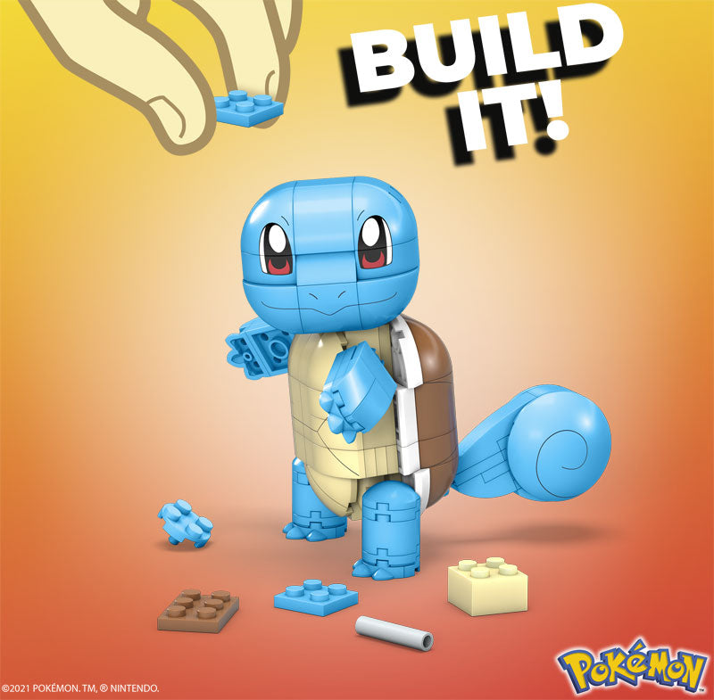 MEGA CONSTRUX POKEMON KLOCKI  SQUIRTLE - widok 4 opakowania szczegoly zabawka kolekcja