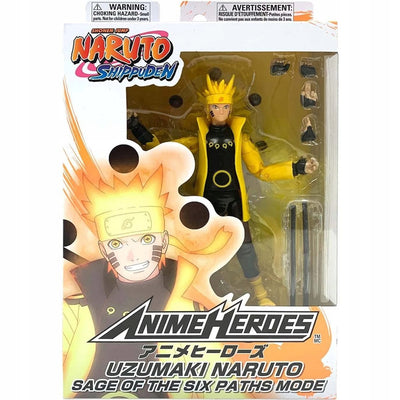 Zabawka NARUTO SHIPPUDEN ANIME HEROES NARUTO UZUMAKI SAGE  - kolekcjonerska Bandai premium dla dzieci