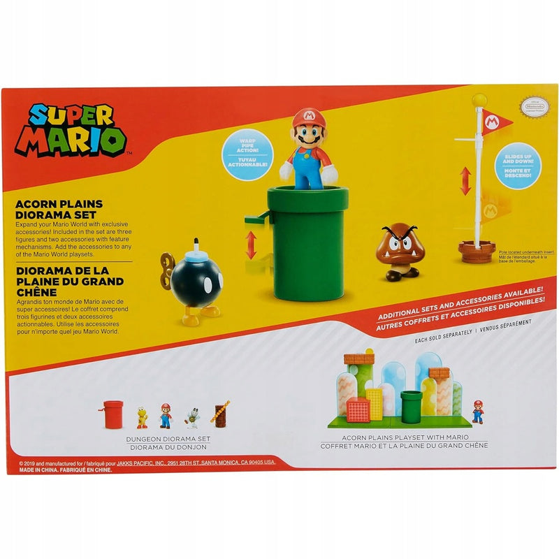 SUPER MARIO JAKKS PACIFIC ACORN PLAINS D - widok 2 opakowania szczegoly zabawka kolekcja