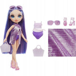 RAINBOW HIGH SWIM & STYLE LALKA VIOLET W - widok 2 opakowania szczegoly zabawka kolekcja