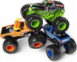MONSTER JAM EL TORO LOCO GRAVE DIGGER BL - widok 4 opakowania szczegoly zabawka kolekcja