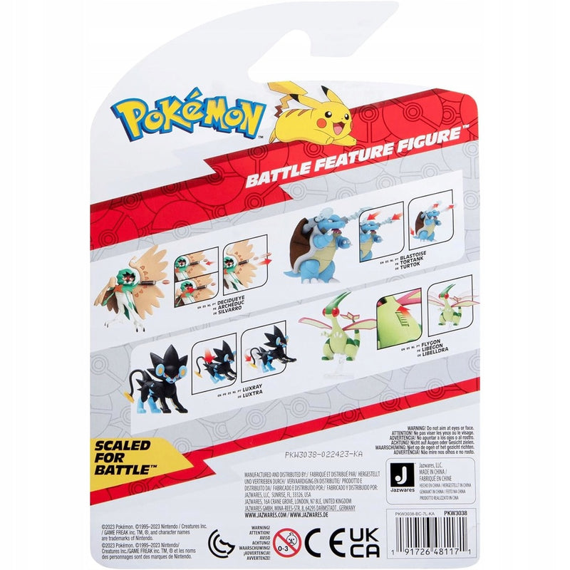 POKEMON BATTLE FEATURE FIGURE ORYGINALNA - widok 3 opakowania szczegoly zabawka kolekcja