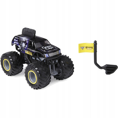 MONSTER JAM TRUCK AUTO TERENOWE BREAKING - widok 2 opakowania szczegoly zabawka kolekcja