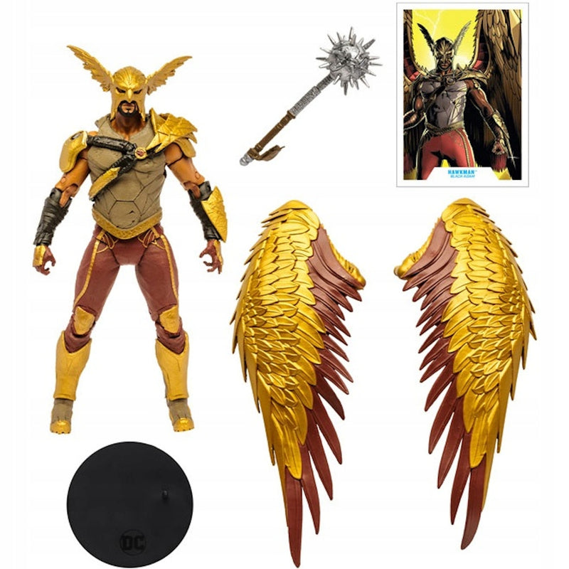 DC MULTIVERSE BLACK ADAM RUCHOMA  HAWKMA - widok 3 opakowania szczegoly zabawka kolekcja