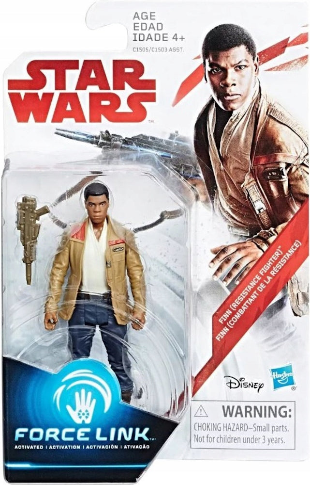STAR WARS FORCE LINK JEDI  FINN RESISTAN - widok 2 opakowania szczegoly zabawka kolekcja