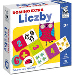 Zabawka DOMINO EXTRA LICZBY GRA EDUKACYJNA DLA DZIECI RODZ - kolekcjonerska premium zabawki Aseo dla dzieci