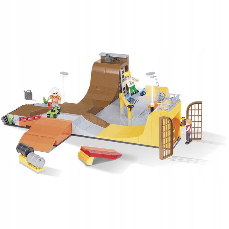 COBI ACTION TOWN CRAZY SZALONY SKATEPARK - widok 2 opakowania szczegoly zabawka kolekcja